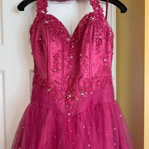 Hot Pink Prom dress